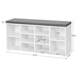 thumbnail image 2 of VASAGLE Banc à Chaussures, Banc de Rangement, Banc Porte-Chaussures, 10 Compartiments, 2 of 5