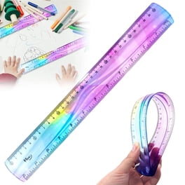 Lot De 2 Règles Flexibles PET – 40 Cm, 0,1 Mm – Souples, Transparentes, Idéal Couture