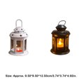 thumbnail image 3 of Maoww Candle Box Star Pattern European Candlestick with Handle Castle-Shaped Retro Hanging Lantern Living-Room Tabletop Ornament White, 3 of 7