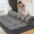 thumbnail image 1 of Mattress Topper, Extra Thick, Plush Quilted Pad With 8-21 Inch Deep Pockets, Overfilled With Breathable Polyester, Mattress Protector- Machine Washable, Mattress Topper Clearance, 1 of 6