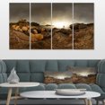 thumbnail image 1 of Brown Rocky Forest Panorama - Landscape Canvas Art Print, 1 of 3