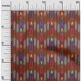 thumbnail image 1 of oneOone Cotton Poplin Fabric Stripe Ikat Printed Craft Fabric BTY 56 Inch Wide, 1 of 4