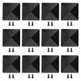 thumbnail image 3 of Mosiee Fence Post Cap With Pre-Drilled Holes Black Plastic Pyramid For 4X4 Inches Posts Outdoor Post Cap Protection Garden Supplies, 3 of 9