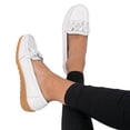 thumbnail image 3 of Kcodviy Slip on Women Comfort Casual Tennis Shoes for Women Arch Support Walking Flat Loafers Casual Slip on Shoes for Women Coffee Color Shoes Driving Loafers Walking Shoes for Women, 3 of 9