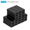 thumbnail image 3 of Unique Bargains Staples for Stapler, 4 Pack(1000Pcs Staples Per Pack) #10 Mini 3/16 Inch Length Staples Jam Free Black, 3 of 7