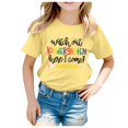 thumbnail image 1 of TZEWGL T-Shirts pour Nouveau-Né Saison de Rentrée Imprimé Manches Courtes Col Rond Vêtements pour Bébés Taille 6-8T, 1 of 4