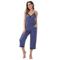 thumbnail image 3 of Beautyin Vêtements de Nuit pour Femmes Sans Manches Pyjama 2 Pcs Ensemble, 3 of 7