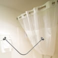 thumbnail image 4 of Tringle de Douche Courbée pour Salle de Bain, Antirouille, Réglable, Tringle de Rideau de Douche Courbée Télescopique, Tringle de Douche Courbée pour Buanderie, Magasin de Vêtements, Maison 70cm-95cm, 4 of 8