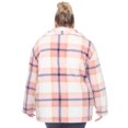 thumbnail image 3 of White Mark Women's Plaid Shacket, 3 of 6