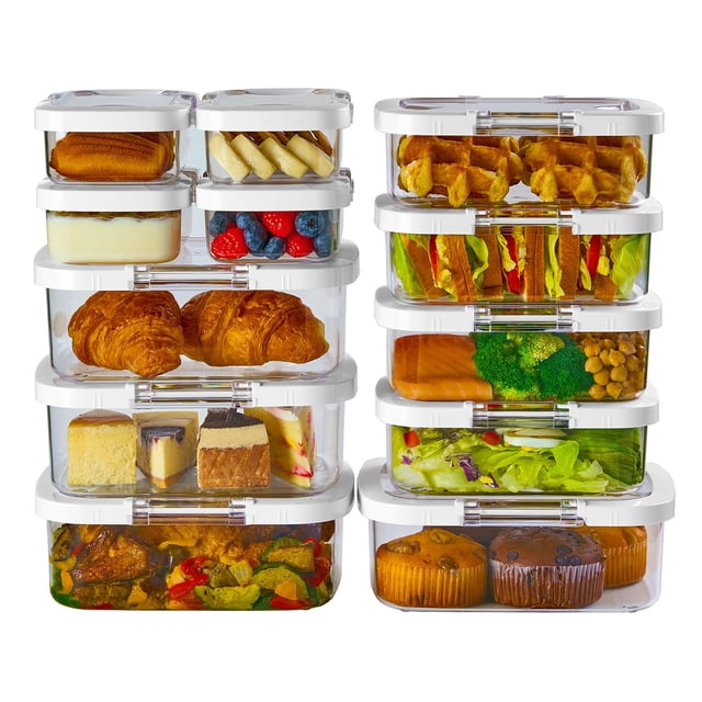 Felli Duo Local Contenant de Préparation de Repas pour Réfrigérateur, Tupperware de Cuisine Empilable Étanche pour Restes, Rangement des Aliments, Contenant de Lunch de Voyage, Christ