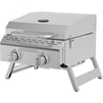 thumbnail image 4 of Expert Grill 2 Burner Tabletop Propane Gas Grill in Stainless Steel, 4 of 7