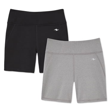 Athletic Works Girls' Compression Short 2-Pack