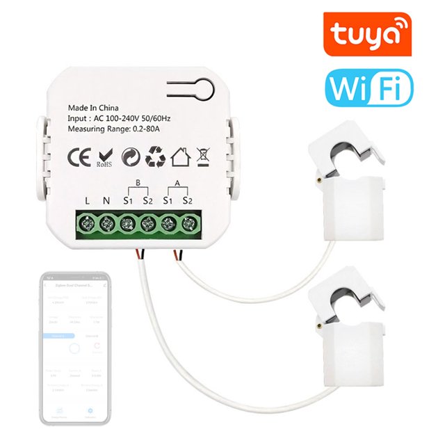 Tuya Wifi Intelligent Energy Meter Solar PV System Power Production