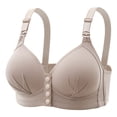 thumbnail image 1 of UPPADA Daily Deal Plus Size Front Button Bras for Women Sports Bras Full Coverage Soft Sleep Wirefree Bras Push Up Bra Seamless Comfort Supportive Bras Plus Size Everyday Bra, 1 of 4