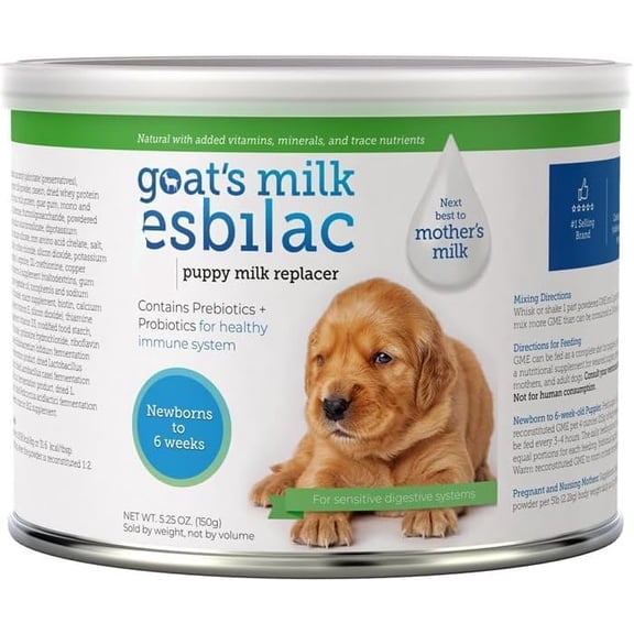 EsbiIac Poudre de Lait de Chèvre pour Chiots - 150 Grammes