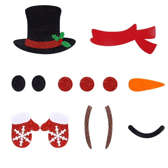 Christmas Door Decorations Christmas Decorations Non-Woven Door Paste Festival Shopping Mall Shop Window Glass Paste Home Decoration Snow Wall Paste Christmas Window Decorations
