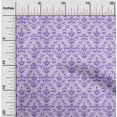 thumbnail image 2 of oneOone Georgette Viscose Dusty Violet Fabric Damask Craft Projects Decor Fabric Printed By The Yard 42 Inch Wide, 2 of 4