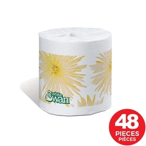 White Swan® 2-Ply Tissu de salle de bain, 429 Feuilles, 48/Pack
