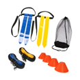 thumbnail image 1 of SUTENGDA Rugby Hip Flags  Football Training Flags  Sturdy with Black Tape  Referee Flags  Yellow and Blue, 1 of 9