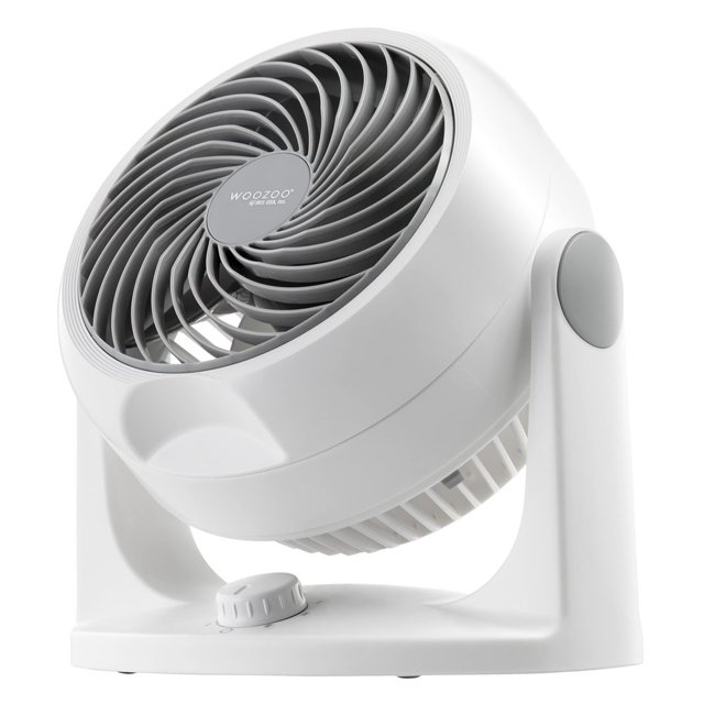 Air Circulator Fan Desk Fan Portable Fan 3 Speed Settings 6 Tilting Head Settings 74ft Max Air Distance Large White