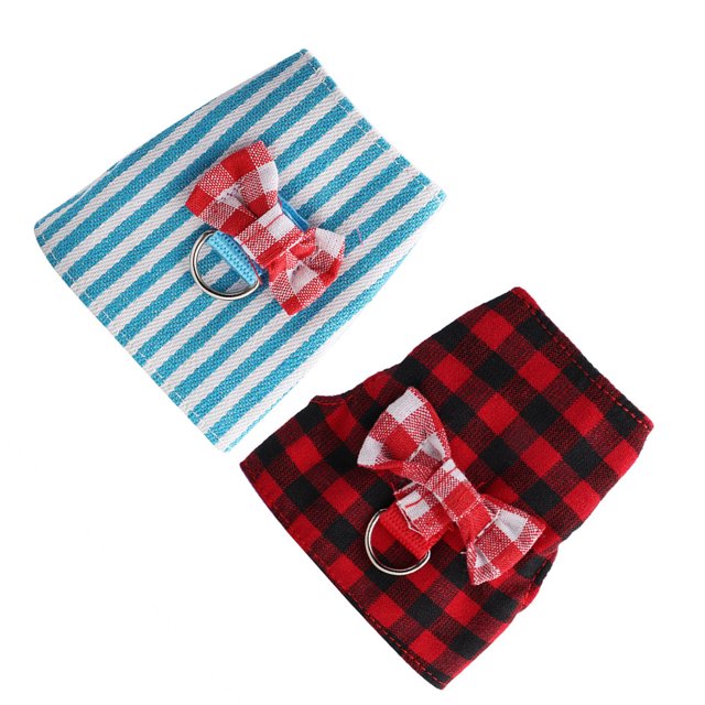 a Hammock Walking Rope Blue Extra Small Glass Cage Dwarf Ferret Russian Outfits Small Animals Traction Rope Chest Strap Red Grid Blue Stripes 2 Pieces