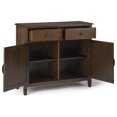 thumbnail image 4 of Connaught Armoire de Rangement d'Entrée Traditionnelle en Bois de 40 Pouces de Large, Brun Vieilli Naturel, 4 of 11