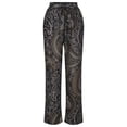 thumbnail image 4 of Pantalon Long à Bandage pour Femmes, Été, Décontracté, Ample, Imprimé, 4 of 7