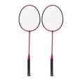 thumbnail image 2 of Raquette de Badminton, Raquette de Badminton Sportive Robuste à Haute Dureté Offensive Légère avec Sac de Rangement pour l'Extérieur Rouge,Bleu, 2 of 7