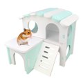 thumbnail image 1 of Hamster House Plastic DIY Double Layer Small Animal Hideout Hamster Play Hut, 1 of 10