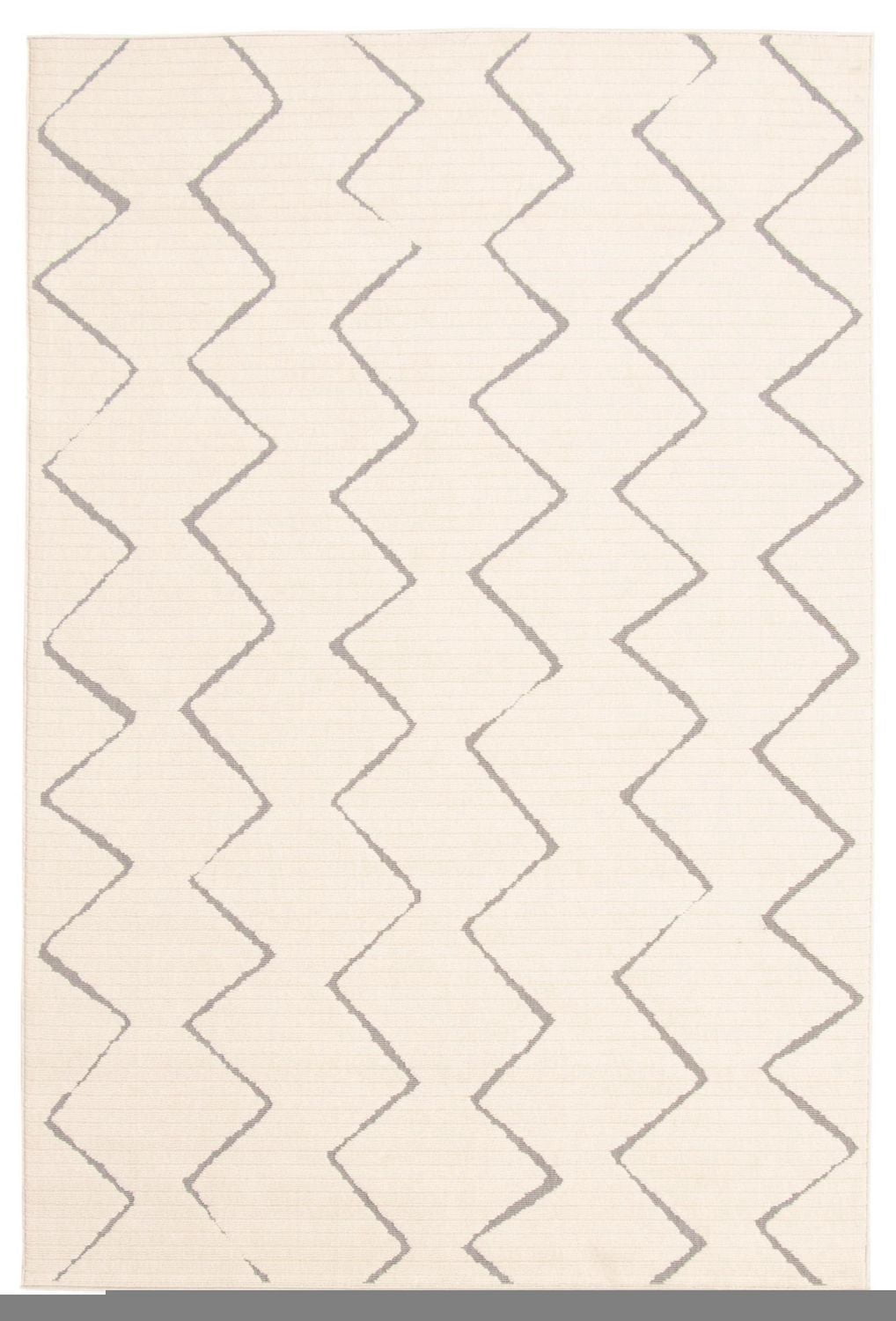 ECARPET Indoor/Outdoor for Balcony, Patio and Garden Raya Ivory Rug
