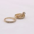 thumbnail image 3 of EGNMCR Rings Ladies Fashion Temperament Sweet Rhinestone Crown Shape Jewelry Ring, 3 of 8