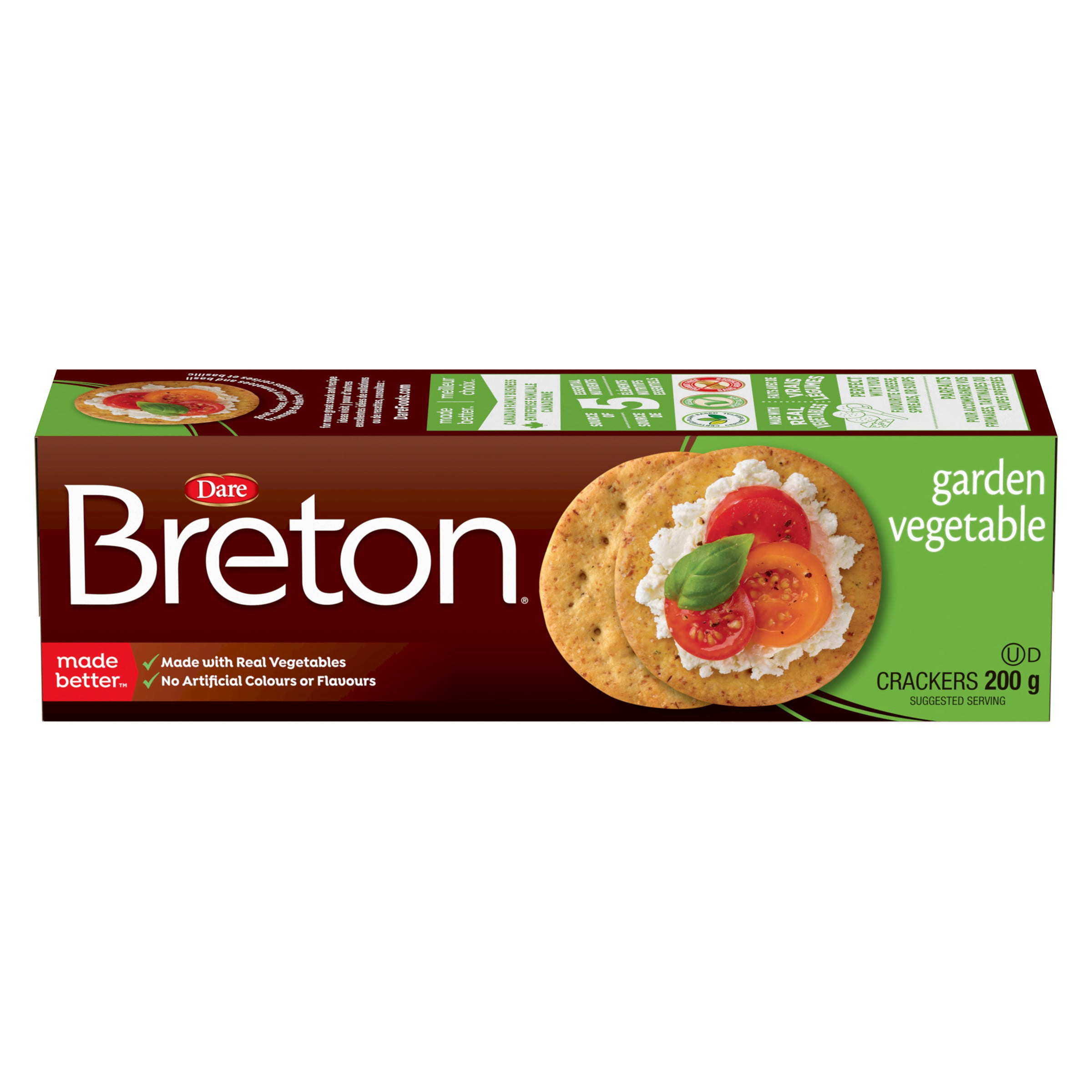 Breton Garden Vegetable Crackers, Dare