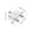 thumbnail image 3 of Coaxial Cable Splitter 5-2400mhz Cable Splitter 2 Way Internet And TV Supply, 3 of 8