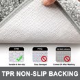 thumbnail image 4 of BaiTrend Gray Bathroom Rugs Mat, Large Bath Rug for Bathroom Floor Non-Slip, Super Elastic Soft Easier to Dry Bath Shower Mat Runner, Machine Washable Bath Mat, 20" x 30", 4 of 6