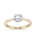 thumbnail image 1 of 1.00 Carat Excellent Round Shape Genuine Diamond Latest Design Solitaire Engagement Ring for Ladies Solid 18K Yellow Gold Size 7.5, 1 of 7