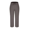 thumbnail image 2 of Plebaso Wide Leg Pants for Women Drawstring Knit Casual Pants Solid Color Womens Open Bottom Trousers, 2 of 6