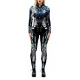 thumbnail image 1 of 2025 Femmes Squelette Robot 3D Sortie de Plage pour Femmes Impression Justaucorps Fermeture Éclair au Dos Combinaison Extensible pour Femmes Corps Complet, 1 of 8