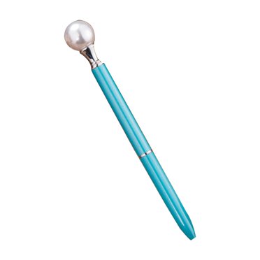 pitrice Large Pearl Decor Metal Ballpoint Pen 0.7mm Black Refill Office School Stationery Supplies Ballpen Gifts