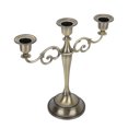 thumbnail image 2 of Metal Candle Holder, Exquisite Candlestick Holder Retro European Style High Gloss 3 Arms  For Candlelight Dinners Bronze, 2 of 8