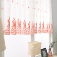 thumbnail image 3 of Last Chance Violete Leaves Sheer Curtain Window Voile Drape Valance 1 Panel Fabric, 3 of 8