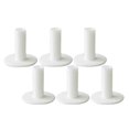 thumbnail image 4 of 6pcs Rubber Golf Tee Holder Tees for Indoor Practice & Driving Range Mats - White, 60mm, 4 of 7