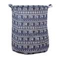 thumbnail image 3 of Patterned Linen Laundry Hamper With Open Top for Bedroom or Bathroom - Durable -Linen Fabric Breathable Large Capacity Stylish Laundry Without Lid, 3 of 5