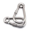 thumbnail image 3 of 304 Stainless Steel Screw Lock Climbing Gear Carabiner Quick Links Safety Snap Hook Chain Connecting Ring Carabiner Chain Buckle, 3 of 5