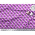 thumbnail image 3 of Soimoi Poly Georgette Fabric Gingham Check Decor Fabric Printed Yard 52 Inch Wide, 3 of 3