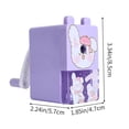 thumbnail image 3 of Fridja Manual Pencil Sharpener Hand Pencil Sharpener Pencil Sharpener for Standard Pencils, Colored Pencils and Makeup Pencils for Classroom, Home, Office Use (Purple), 3 of 6
