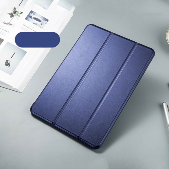 Étui pour Apple iPad Pro 10,5 Pouces A1709 A1701, Couverture à Rabat Intelligente pour Tablette, Étui de Protection, Support, Étui, Couverture pour iPad Pro 10,5 Bleu Foncé
