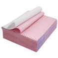 thumbnail image 4 of FirstZi 9-1/2 x 11 Inches NCR Continuous Feed Computer Paper 2-Ply, 1000 Count Carbonless Copy Paper for Dot Matrix Printers, 2-Part 500 Sets, Margin Perforated, White/Pink, 4 of 4