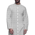 thumbnail image 4 of Atasi Button Down Asymmetric Printed Long Sleeve Rayon Kurta Pyjama Set, 4 of 4