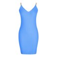 thumbnail image 4 of Bigersell Robe Longue Débardeur pour Femmes Mode Femmes Été Décontractée Unie Camis Sans Manches Robe Débardeur Mini Coupe Régulière et Évasée Style 24955, Robes Maxi Femme Bleu TG, 4 of 8