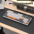 thumbnail image 1 of VONKY Wired Mechanical Keyboard 100 Keys Backlight Office Business Work Laptop Key Board Replacement Upgrade Maintenance Red Switch, 1 of 5